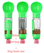 3-in-1 Dog Travel Water Bottle with Drinking Bowl & Waste Bag Dispenser | Tanyo Pet Boutique - Tanyo Pet Boutique