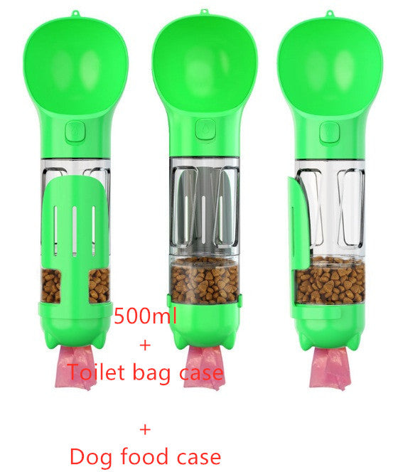 3-in-1 Dog Travel Water Bottle with Drinking Bowl & Waste Bag Dispenser | Tanyo Pet Boutique - Tanyo Pet Boutique