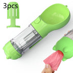 3-in-1 Dog Travel Water Bottle with Drinking Bowl & Waste Bag Dispenser | Tanyo Pet Boutique - Tanyo Pet Boutique