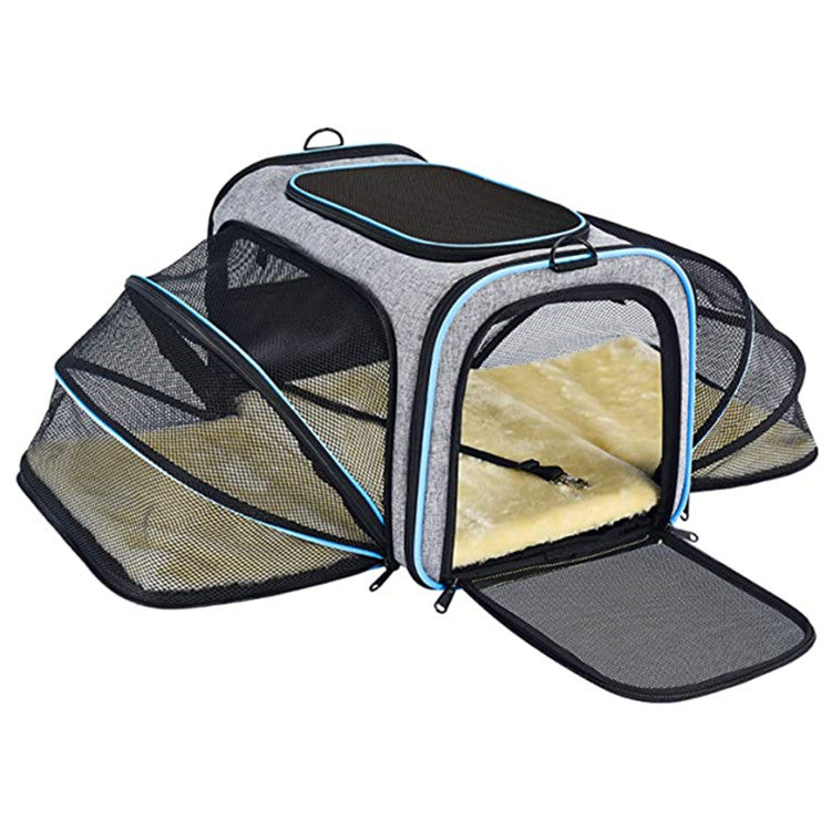 Airline Approved Expandable Pet Carrier for Easy Travel