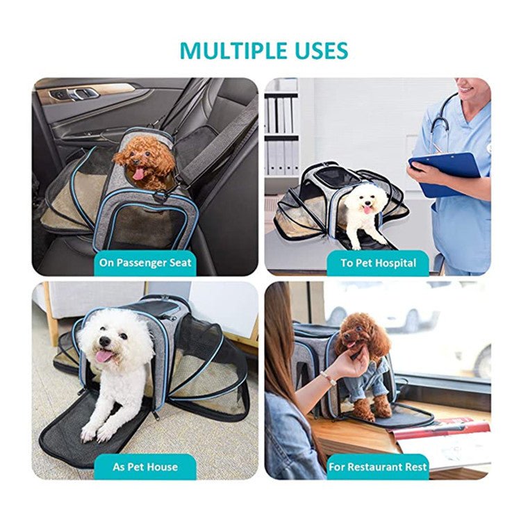 Airline Approved Expandable Pet Carrier for Cats & Small Dogs – Cabin Travel | Tanyo Pet Boutique - Tanyo Pet Boutique