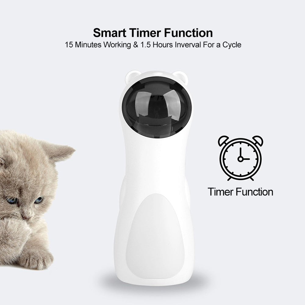 Automatic Laser Cat Toy Bear for Endless Playtime Fun - Tanyo Pet Boutique