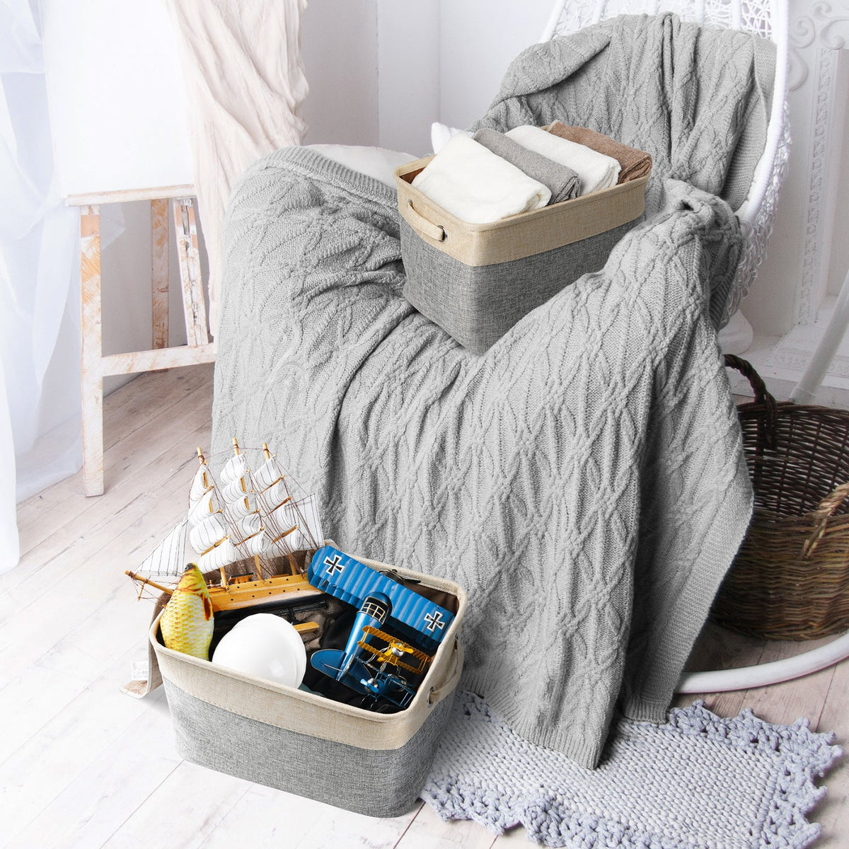Pet Toy Storage Basket for Easy Pet Storage - Tanyo Pet Boutique