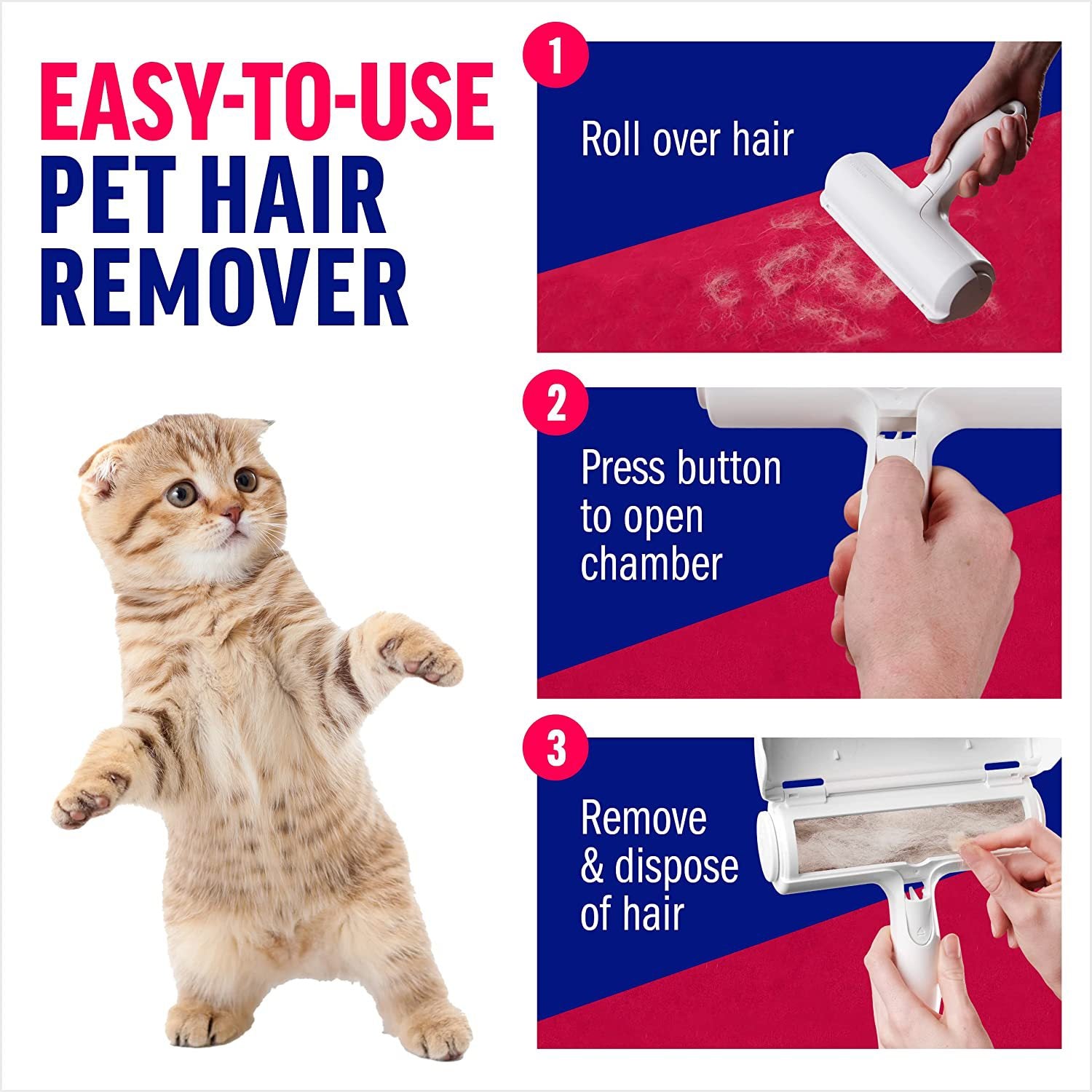 Easy‑Clean Pet Hair Remover for Furniture and Clothes - Tanyo Pet Boutique