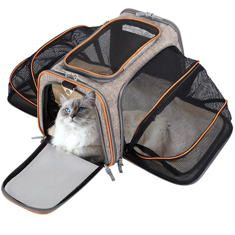 Airline Approved Expandable Pet Carrier for Easy Travel