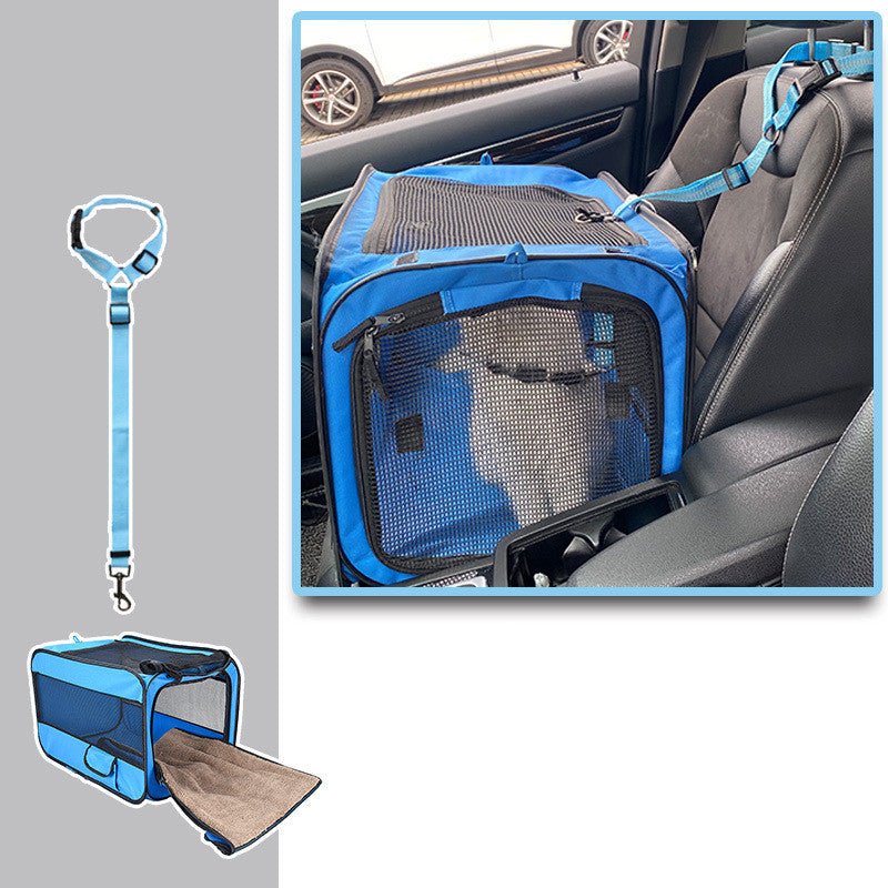 Foldable Pet Travel Carrier Bag with Safety Zipper Locks – Dogs & Cats | Tanyo Pet Boutique - Tanyo Pet Boutique