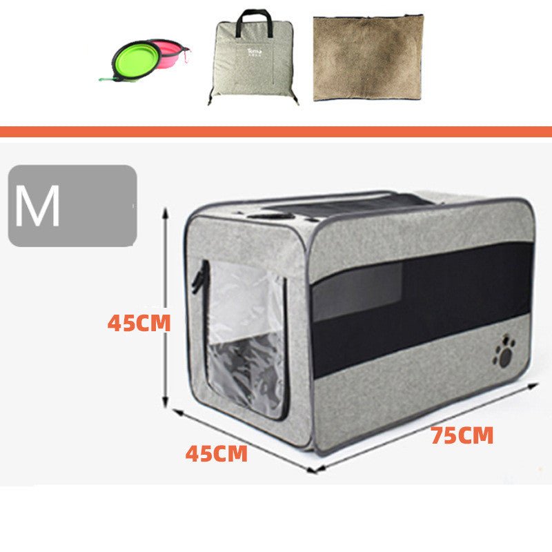 Foldable Pet Travel Carrier Bag with Safety Zipper Locks – Dogs & Cats | Tanyo Pet Boutique - Tanyo Pet Boutique