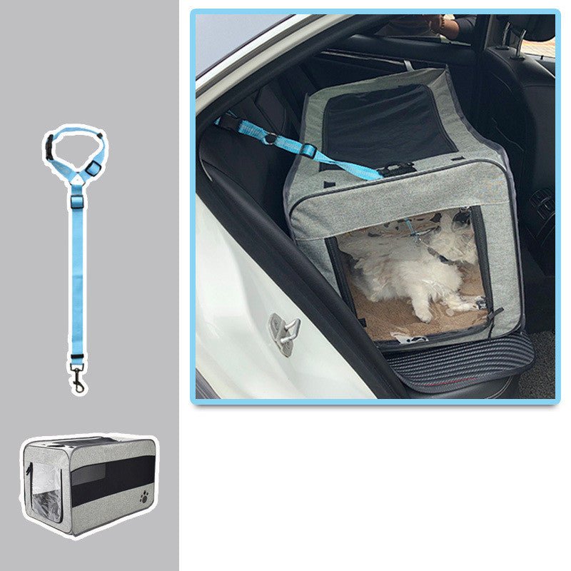 Foldable Pet Travel Carrier Bag with Safety Zipper Locks – Dogs & Cats | Tanyo Pet Boutique - Tanyo Pet Boutique