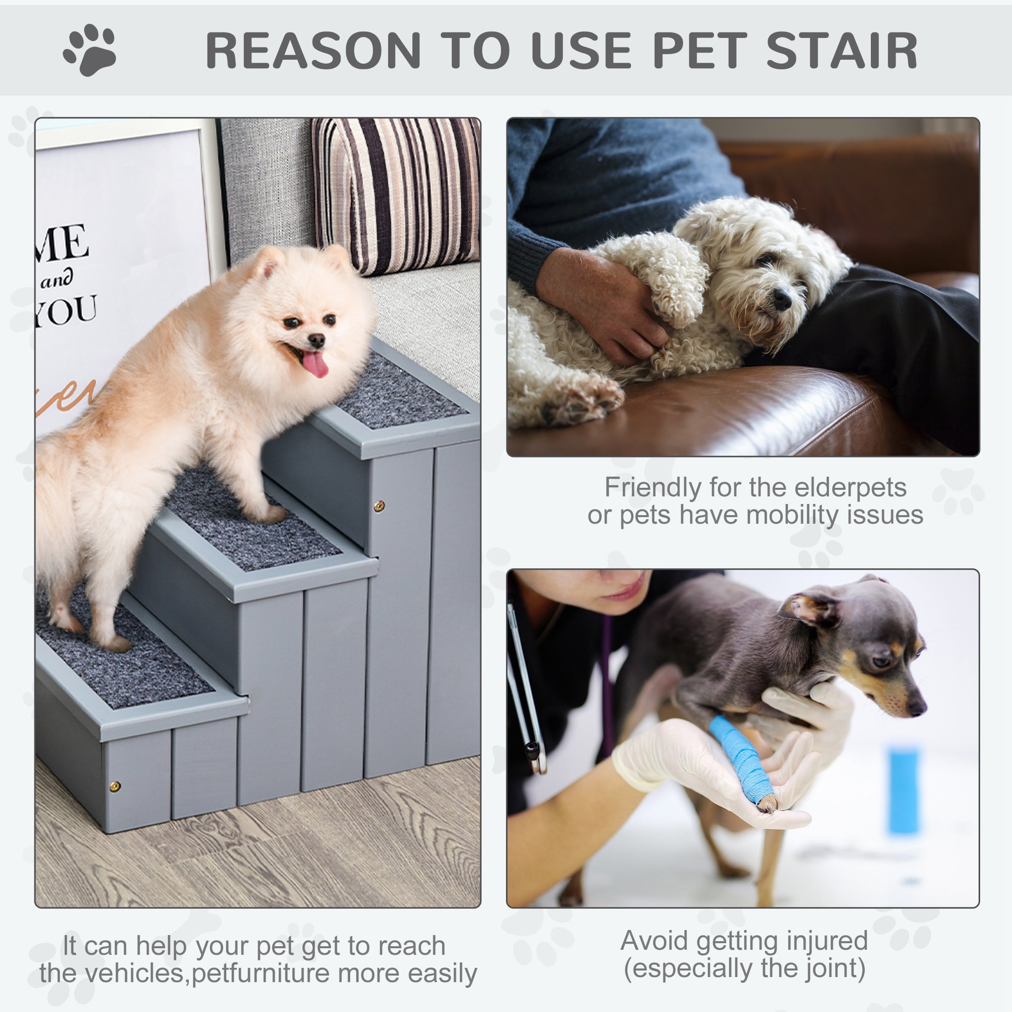 Pet Ladder for Easy Bed Access with Storage - Tanyo Pet Boutique