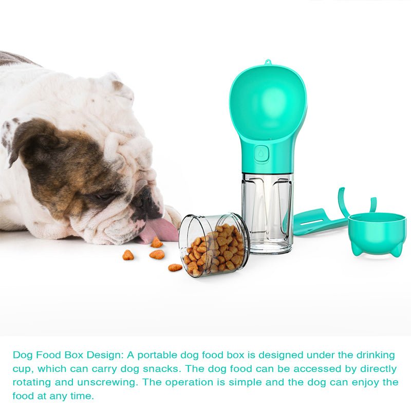 Portable Dog Water Bottle with Bowl and Bag Storage - Tanyo Pet Boutique