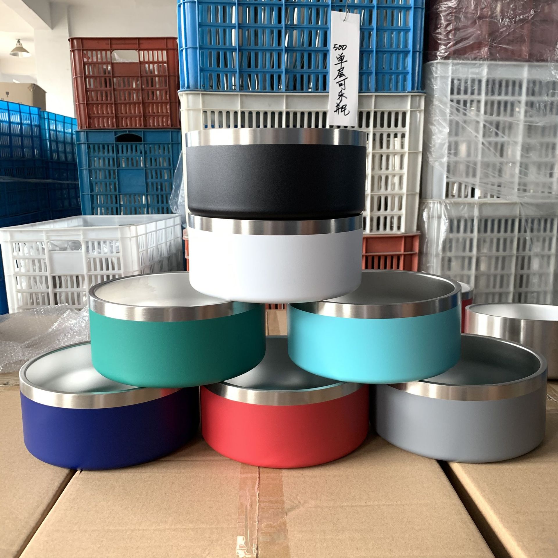 Stainless Steel Dog Bowl Upright Dog Bowl - Tanyo Pet Boutique